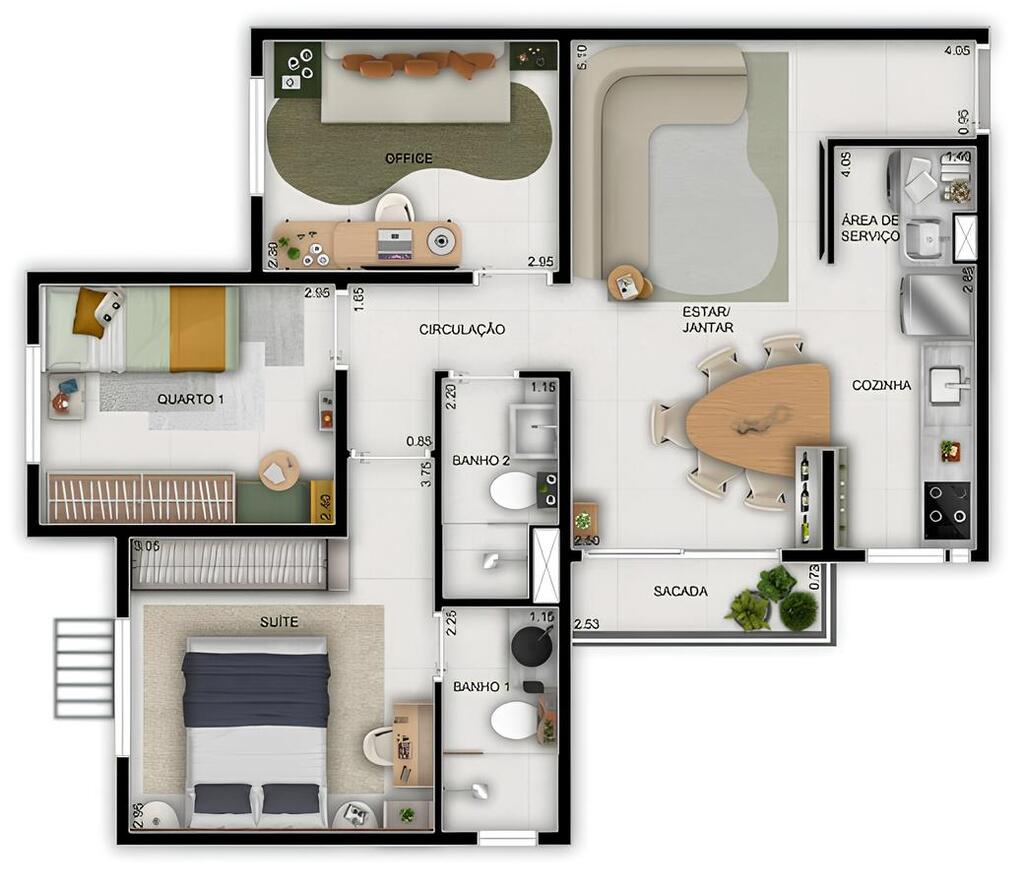 Apartamento, 3 quartos, 61 m² - Foto 18