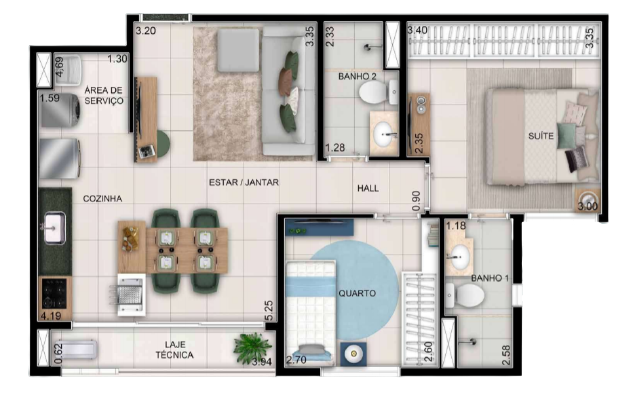 Apartamento, 2 quartos, 58 m² - Foto 18