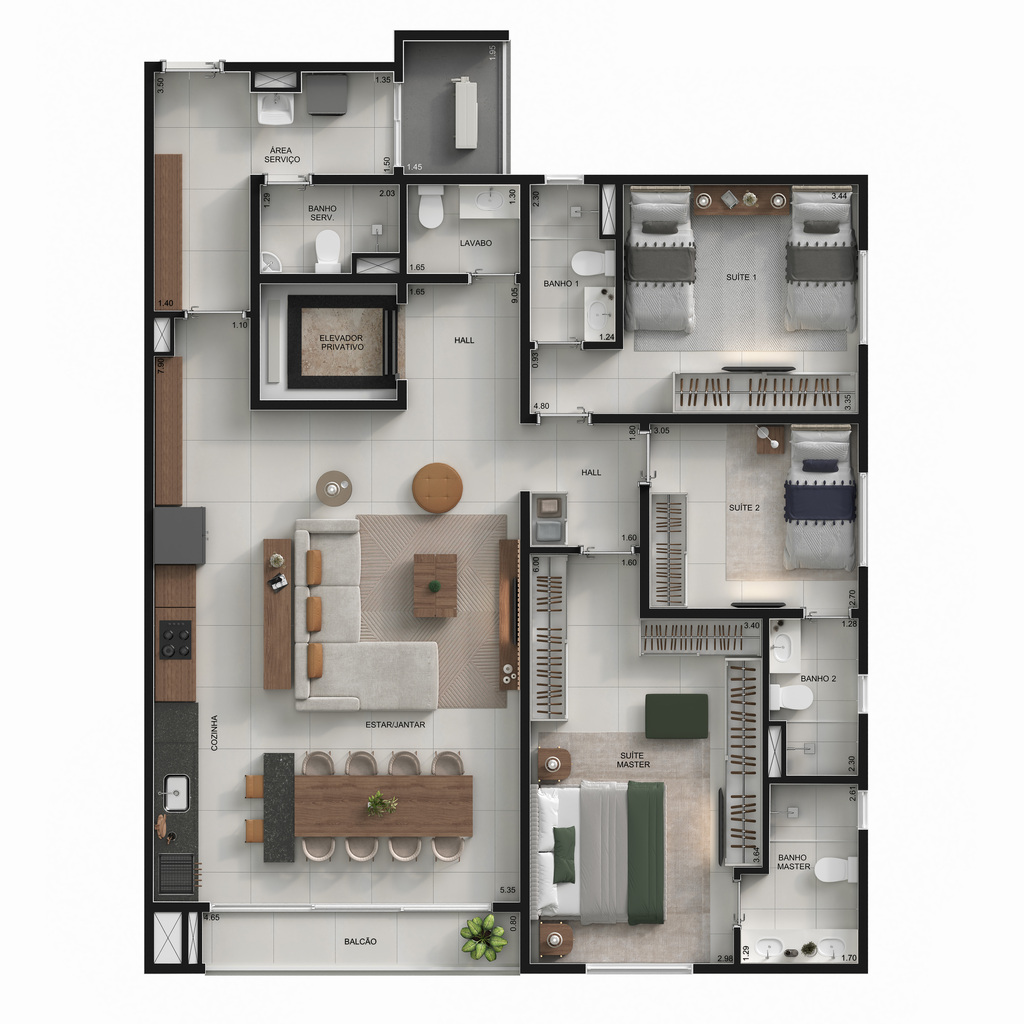 Apartamento, 3 quartos, 131 m² - Foto 32