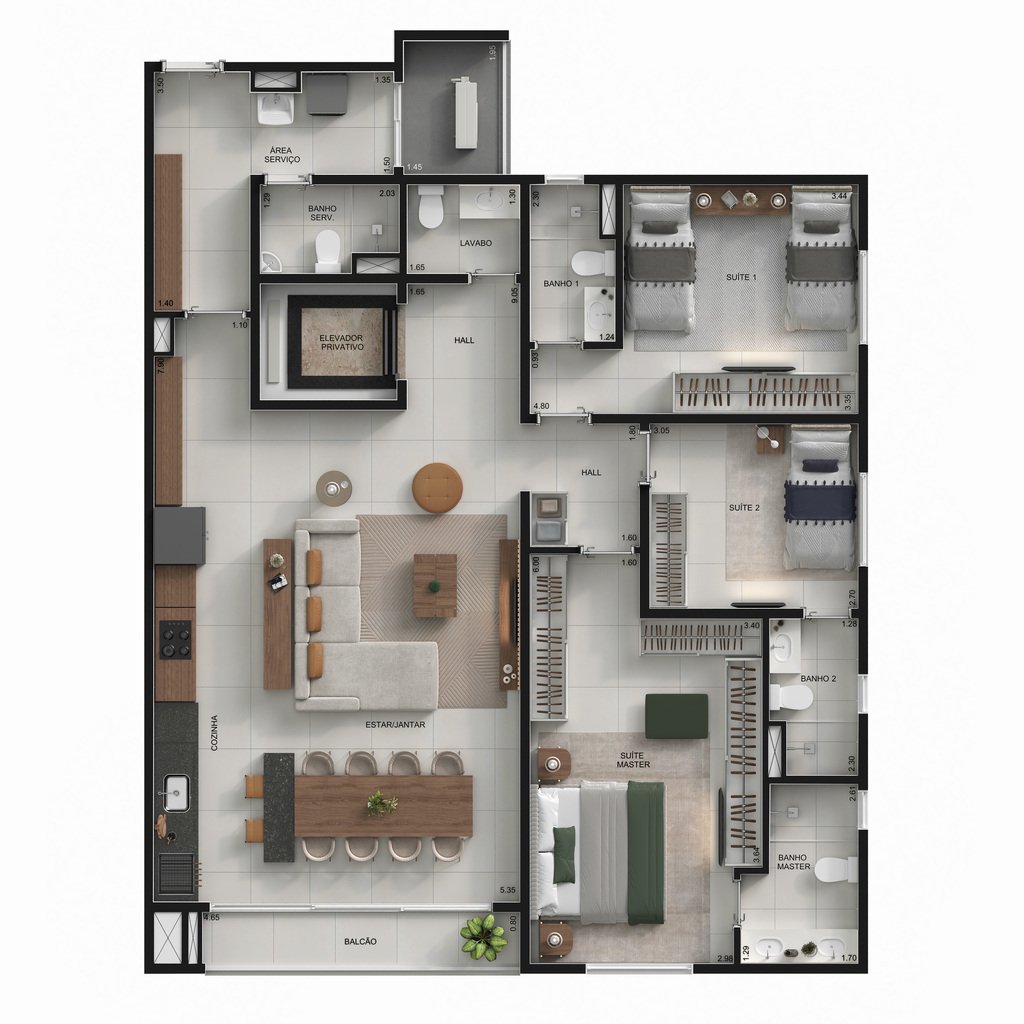 Apartamento, 3 quartos, 141 m² - Foto 32