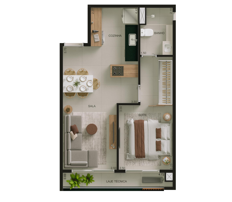 Apartamento, 1 quarto, 38 m² - Foto 16