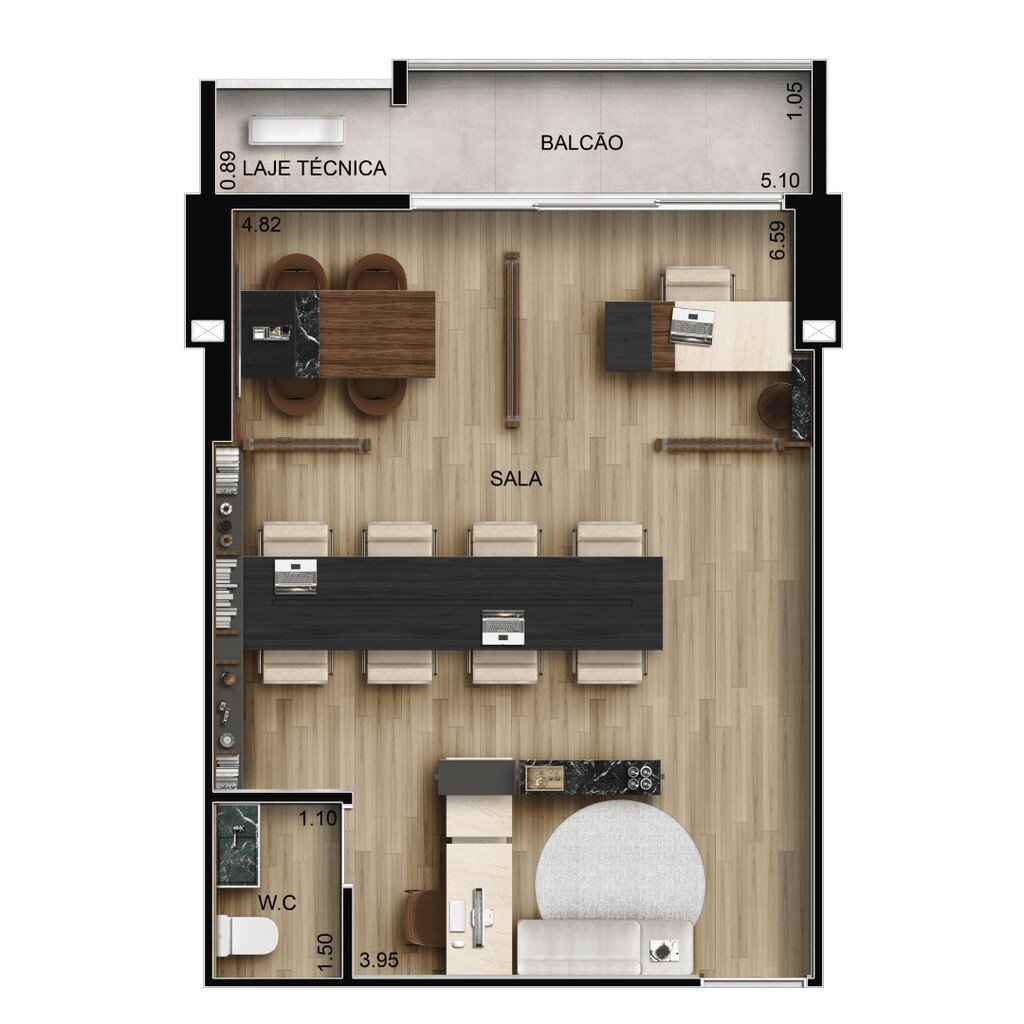 Sala-Conjunto, 41 m² - Foto 12