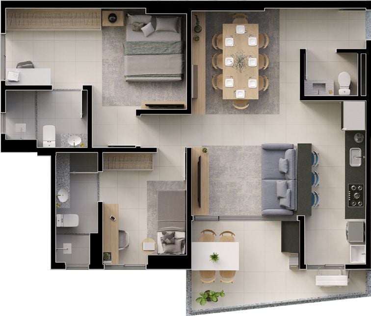 Apartamento, 2 quartos, 78 m² - Foto 41