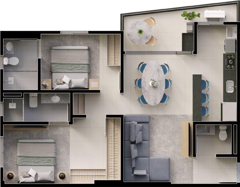 Apartamento, 2 quartos, 78 m² - Foto 40