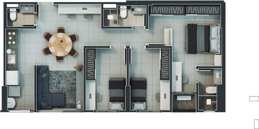 Apartamento, 3 quartos, 91 m² - Foto 42