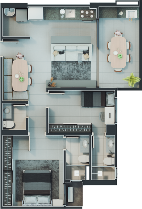 Apartamento, 3 quartos, 83 m² - Foto 34