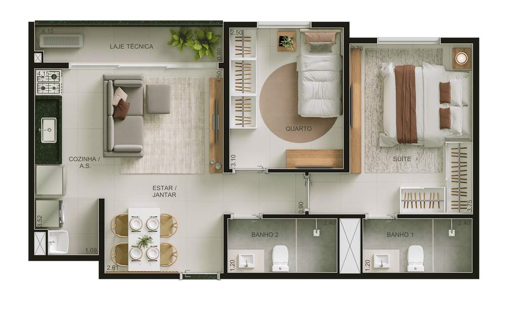 Apartamento, 2 quartos, 67 m² - Foto 22