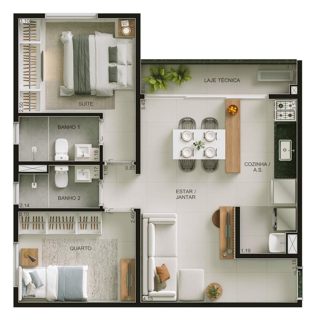 Apartamento, 2 quartos, 67 m² - Foto 23