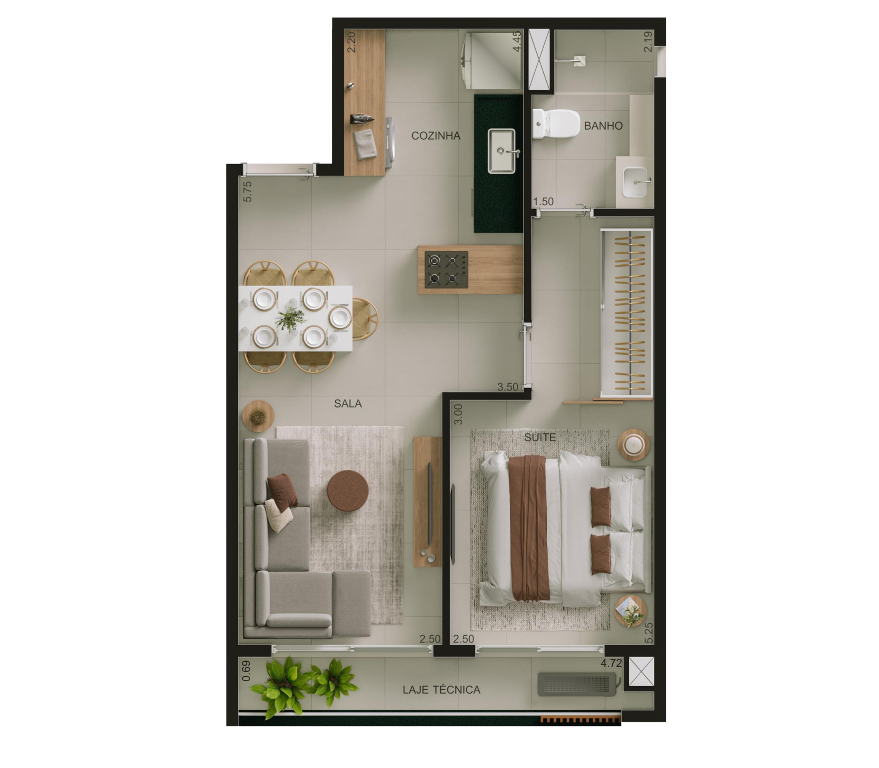 Apartamento, 1 quarto, 43 m² - Foto 16