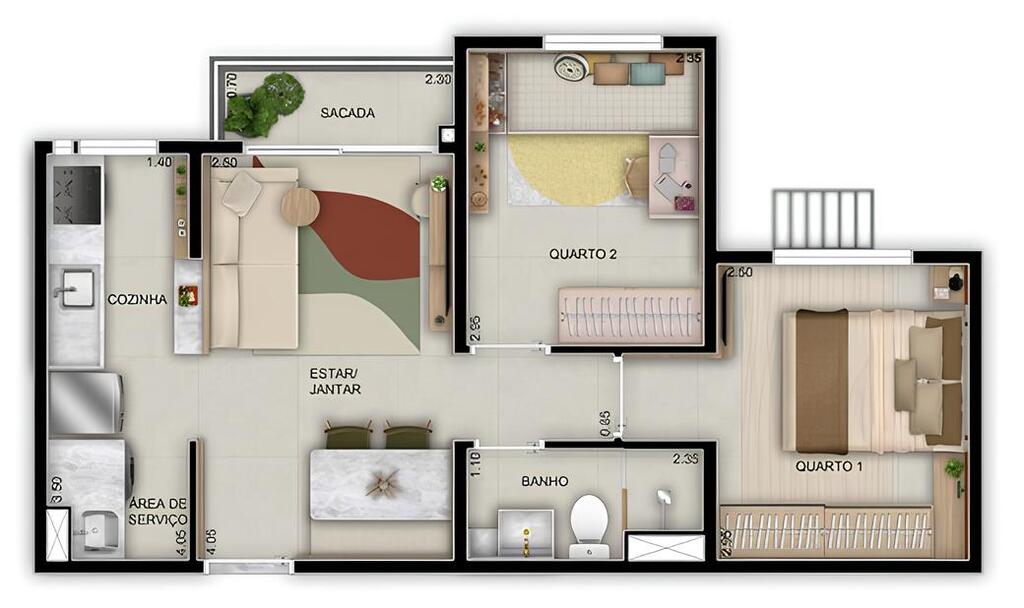 Apartamento, 2 quartos, 42 m² - Foto 17