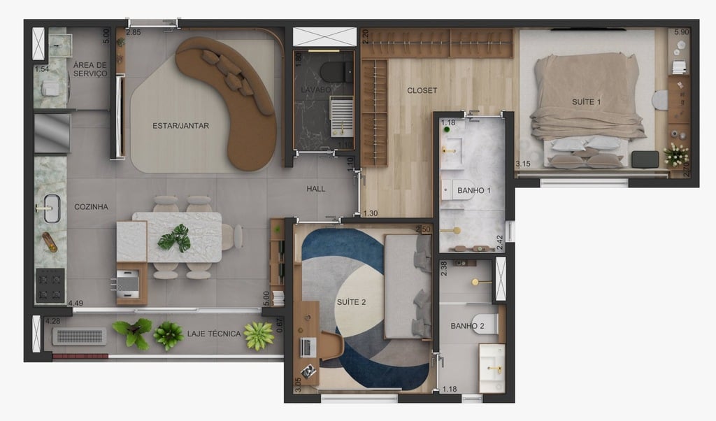 Apartamento, 2 quartos, 119 m² - Foto 24