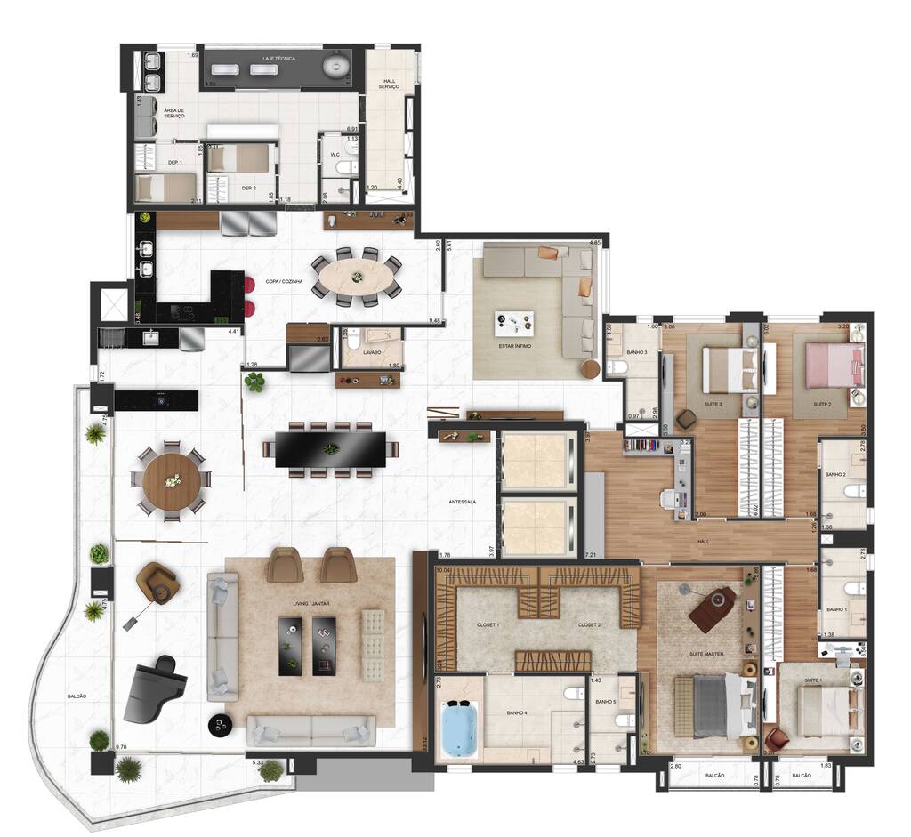 Apartamento, 4 quartos, 430 m² - Foto 30