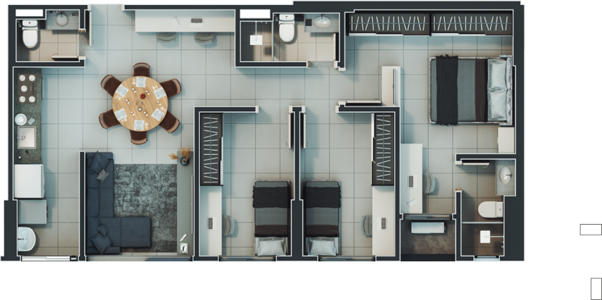 Apartamento, 3 quartos, 81 m² - Foto 42