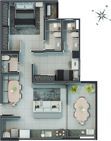 Apartamento, 3 quartos, 81 m² - Foto 35