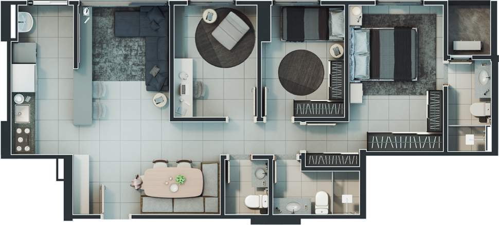 Apartamento, 3 quartos, 83 m² - Foto 39