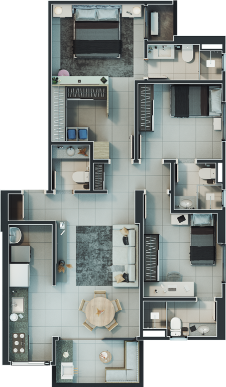 Apartamento, 3 quartos, 83 m² - Foto 33