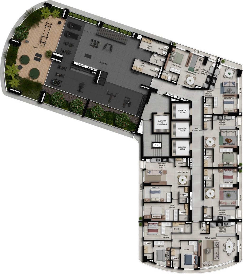 Apartamento, 2 quartos, 73 m² - Foto 51