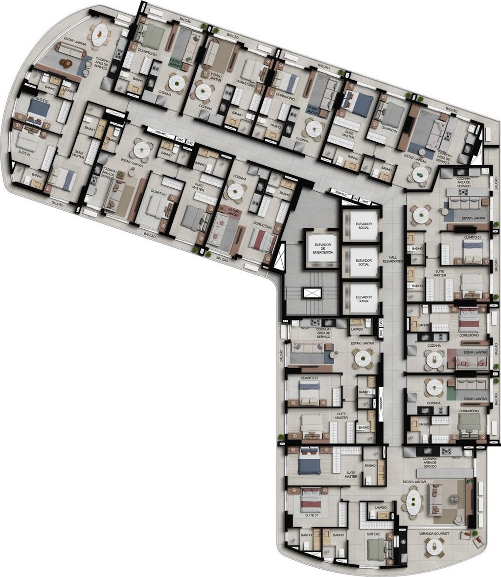 Apartamento, 2 quartos, 73 m² - Foto 64