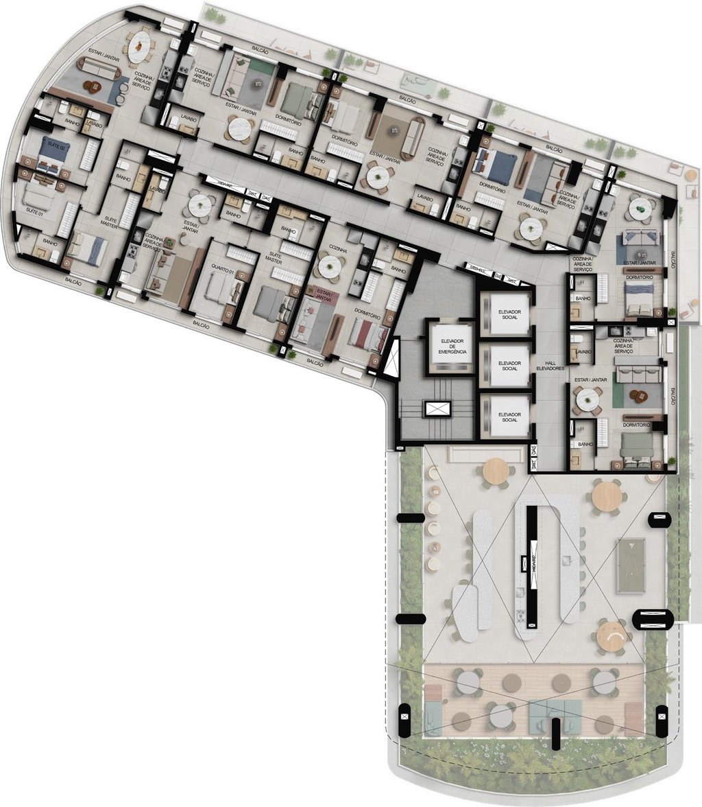 Apartamento, 3 quartos, 100 m² - Foto 50