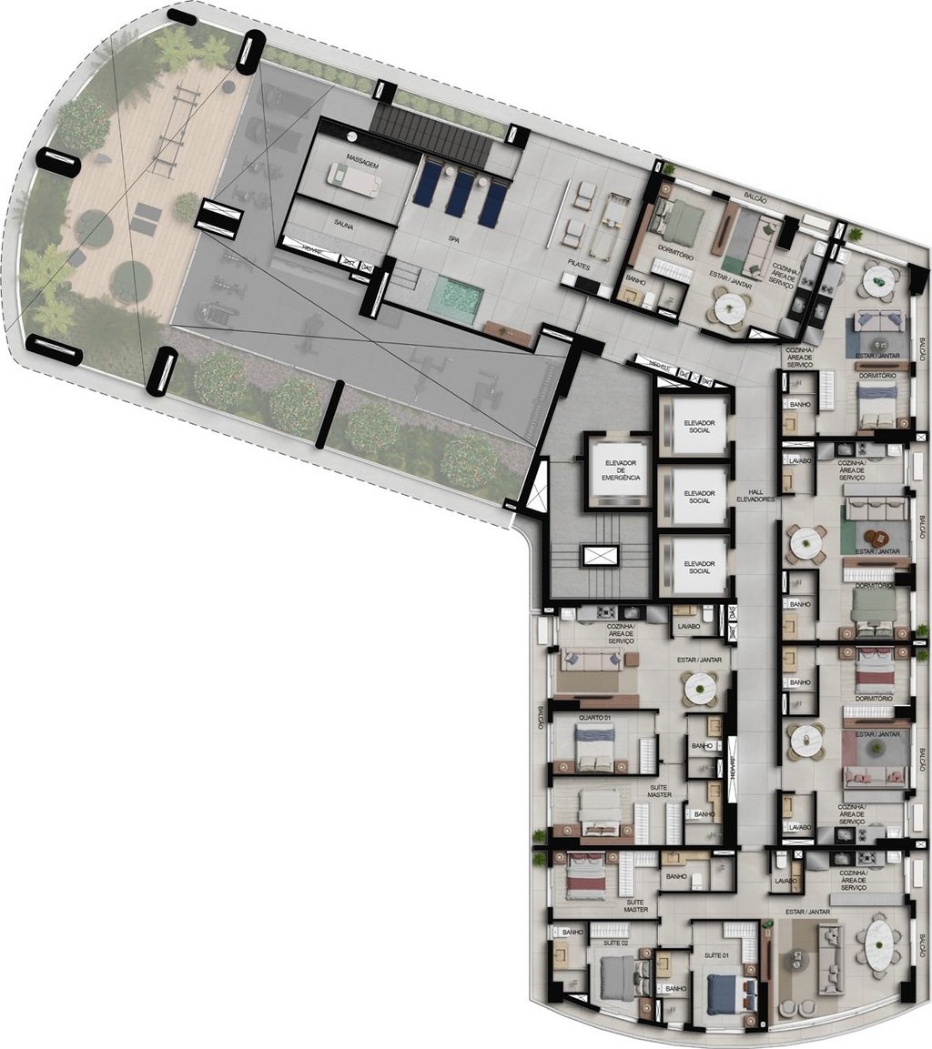 Apartamento, 2 quartos, 70 m² - Foto 52