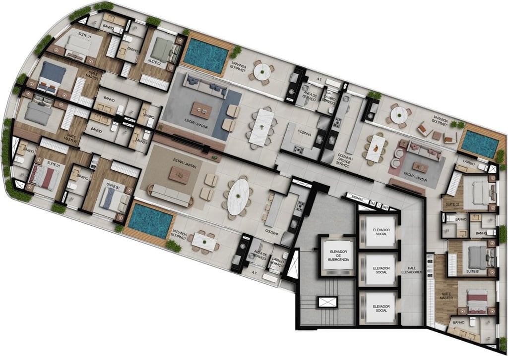 Apartamento, 3 quartos, 141 m² - Foto 55