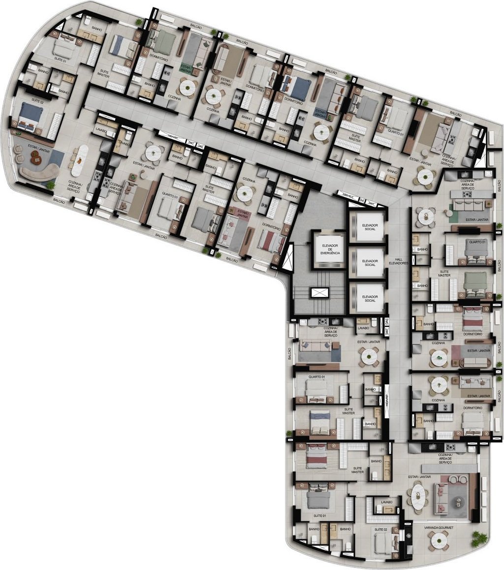 Apartamento, 3 quartos, 141 m² - Foto 63