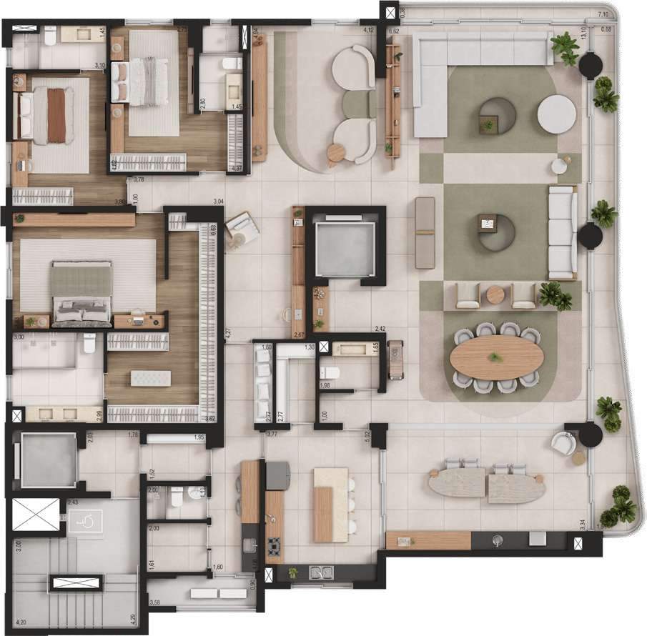 Apartamento, 4 quartos, 351 m² - Foto 21