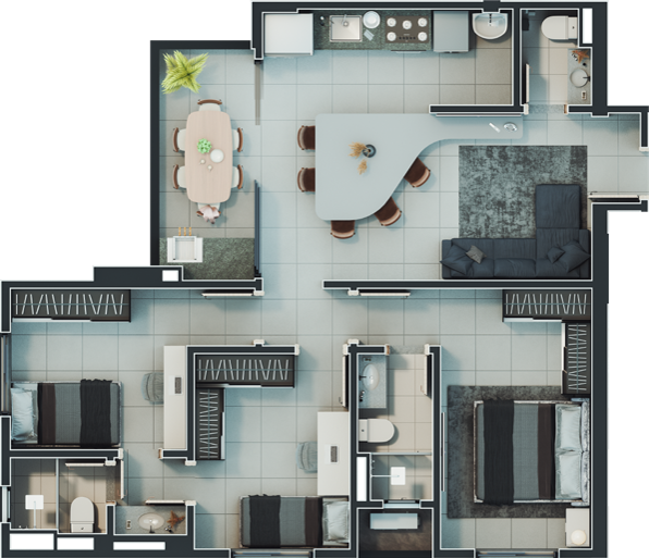 Apartamento, 3 quartos, 83 m² - Foto 40