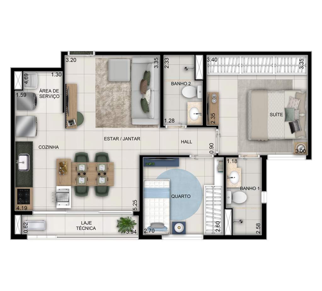 Apartamento, 2 quartos, 68 m² - Foto 21