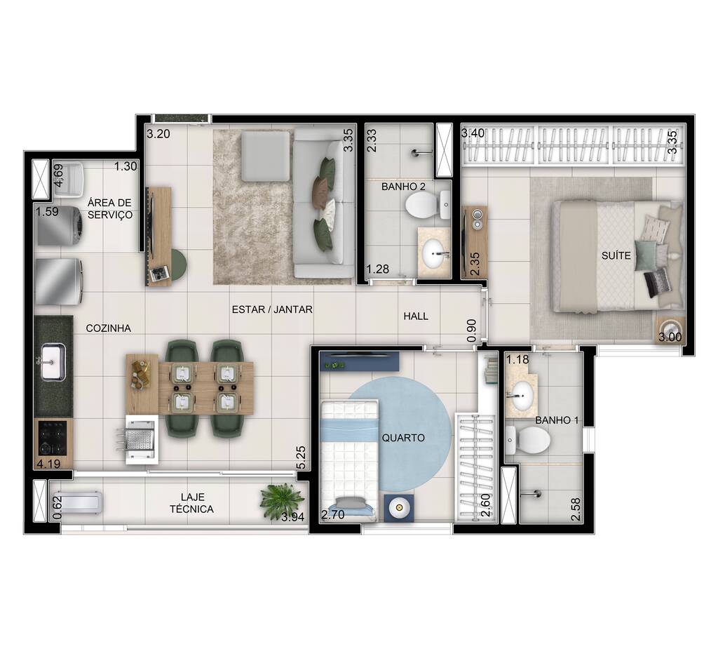 Apartamento, 3 quartos, 76 m² - Foto 21
